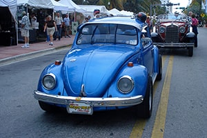 Blue Small Car