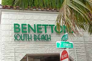 Benetton on 7th street in South Beach.